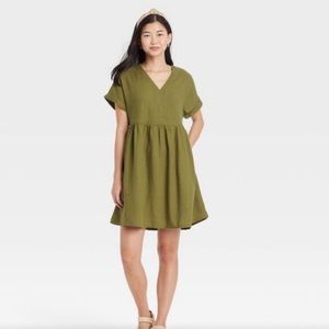 Olive green mini dress by Universal Thread
